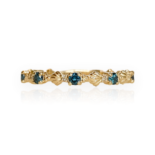 Clam Shell Eternity Band