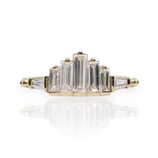 Diamond Baguette Staircase Ring