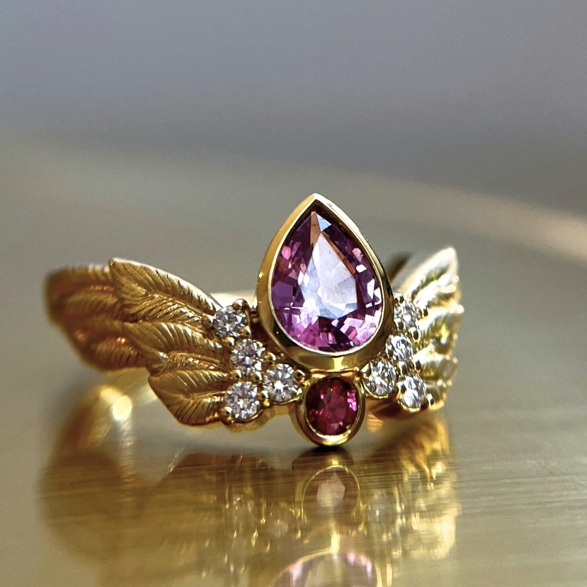 Sapphire Aerial Embrace Ring