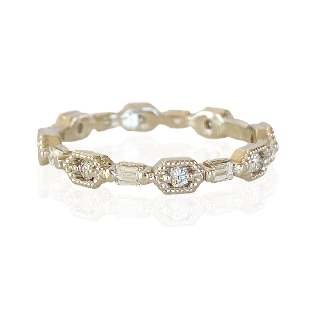 Art Deco Eternity Band