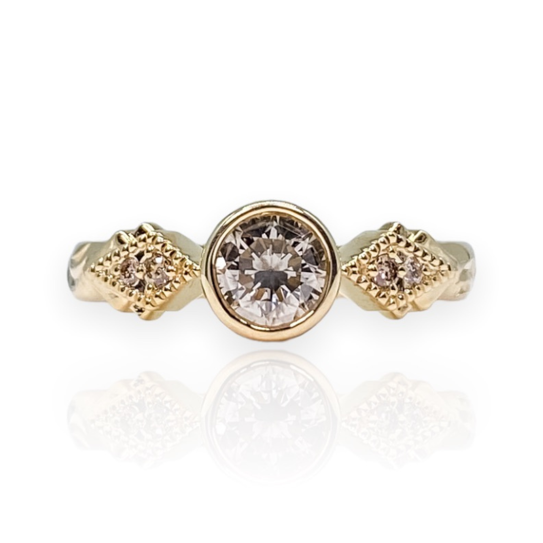 Gatsby Solitaire Ring - select your center stone