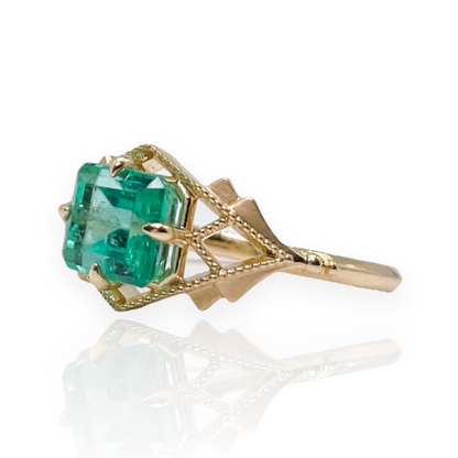 Emerald Gatsby Ring