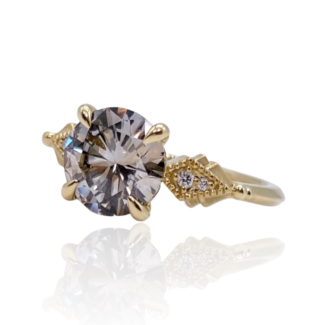 Gatsby Solitaire Ring - select your center stone