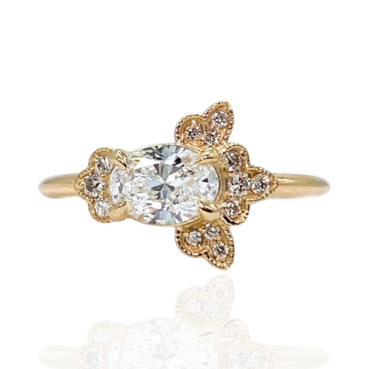 Diamond Butterfly Ring