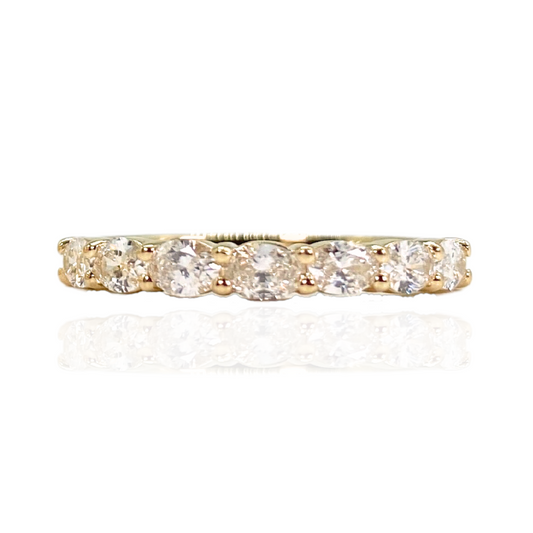 Oval Diamond Eternity Band