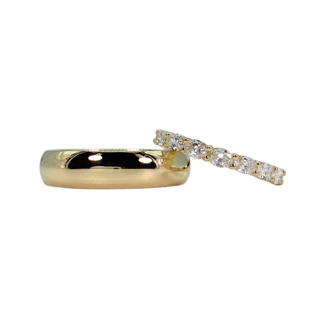 Oval Diamond Eternity Band