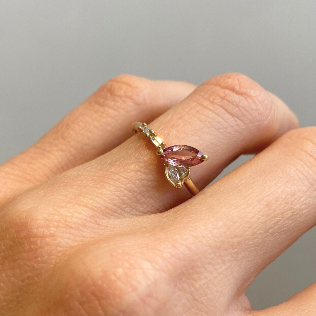 Hummingbird Ring - select your center stone