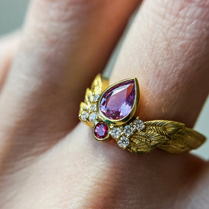 Sapphire Aerial Embrace Ring