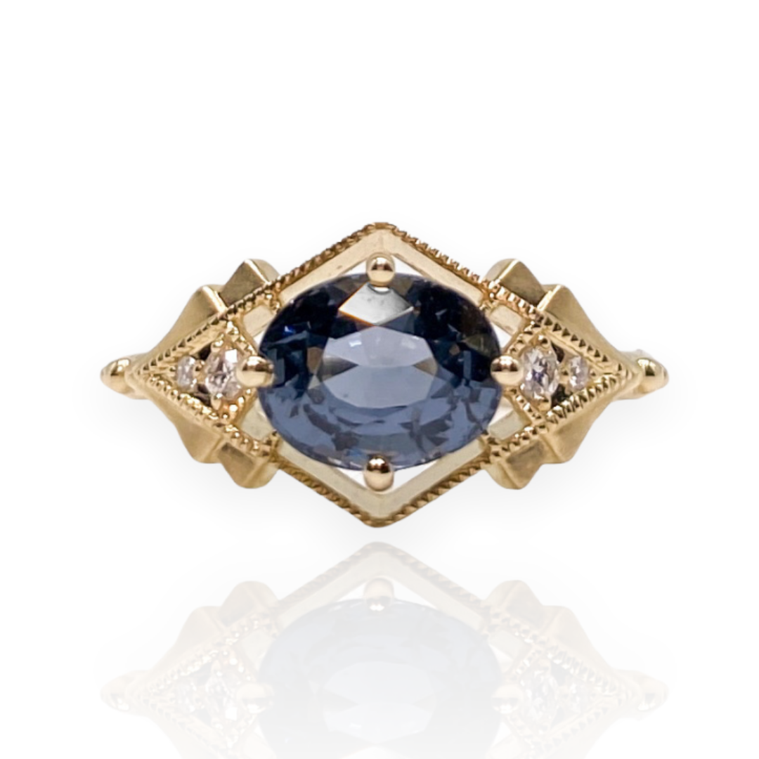 Gatsby Ring with Diamond Accents