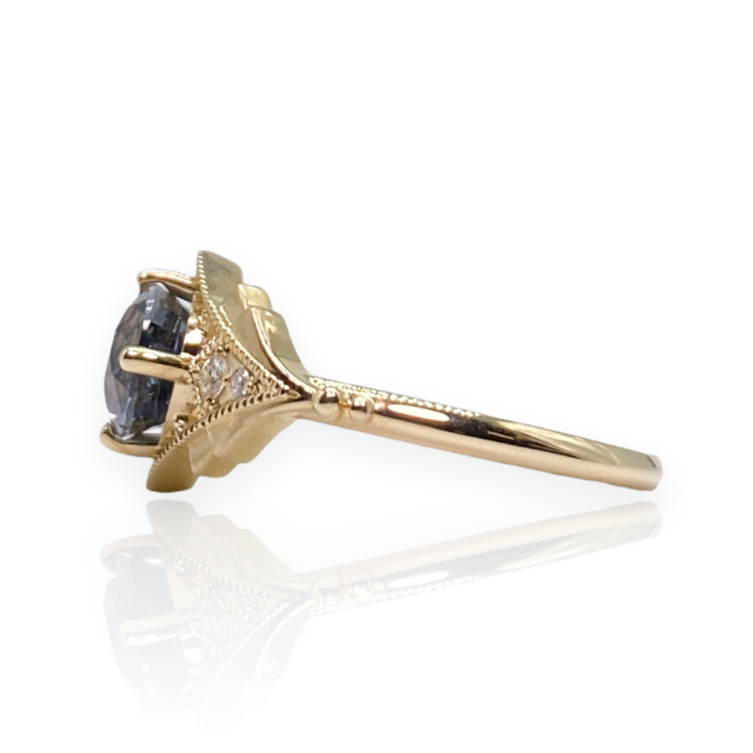 Gatsby Ring with Diamond Accents