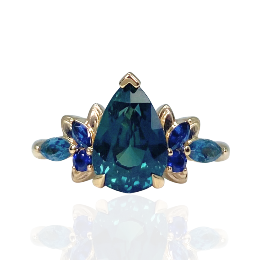 Peacock Ring - select your center stone